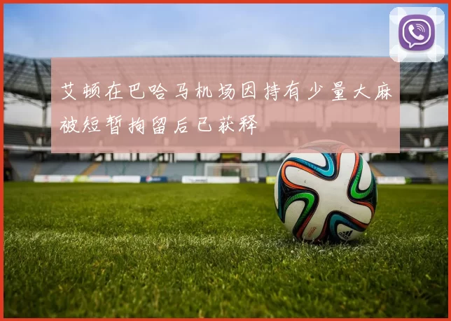 艾顿在巴哈马机场因持有少量大麻被短暂拘留后已获释